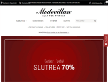 Tablet Screenshot of modevillan.se
